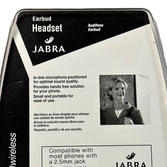 Jabra Verizon Earbud Headset Brand New 2.5mm Jack NIP Microphone - Picture 3 of 5